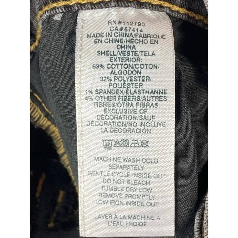 True Religion Ricky Jeans Men’s Flap Pockets Relaxed Straight W36 L 32 Grey